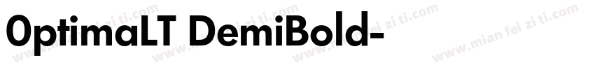 0ptimaLT DemiBold字体转换